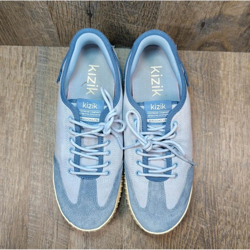 Kizik Brooklyn Women's Hands Free Slip-In Shoes Sneakers Size 9 Two Tone Blue